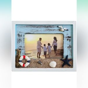 Beach Distressed Horizontal Picture Frames 4 x 6